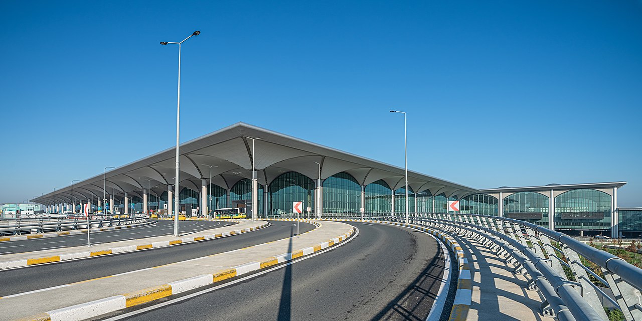 Istanbul Airport IST terminal interior Turkish Airlines hub