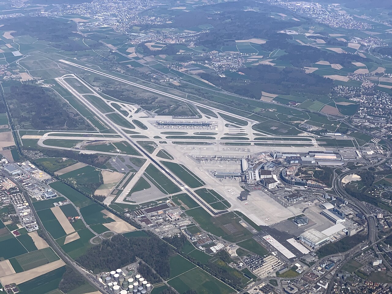 Zurich Airport ZRH terminal interior modern Swiss design